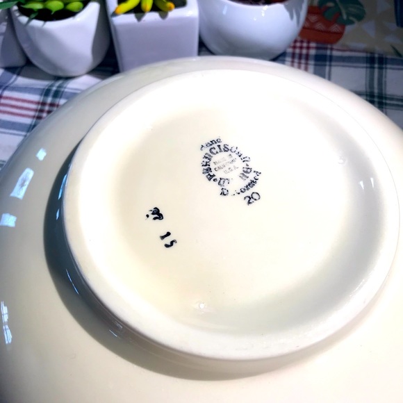 Vintage 1950 Franciscan Desert Rose Large Salad/Serving Bowl Scalloped Rim. - Picture 11 of 12